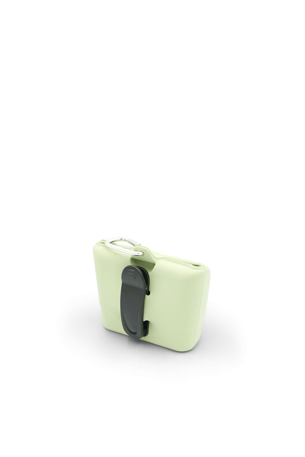 Close-up view of the open magnetic closure on the BudgetPaws silicone dog treat pouch for fast, one-handed access.