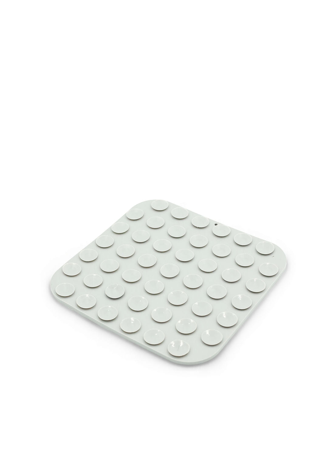 A square, light gray silicone or rubber mat with a grid of raised circular studs, shown on a plain white background.