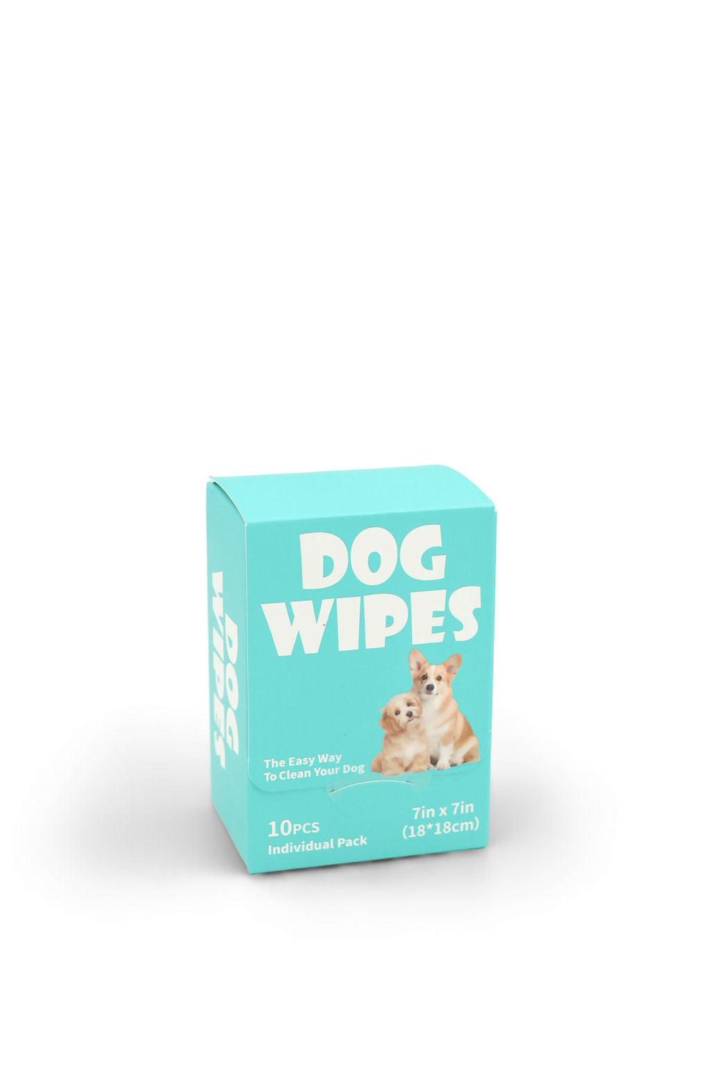 Single textured BudgetPaws disposable pet wipe laid out for paw and fur cleaning.