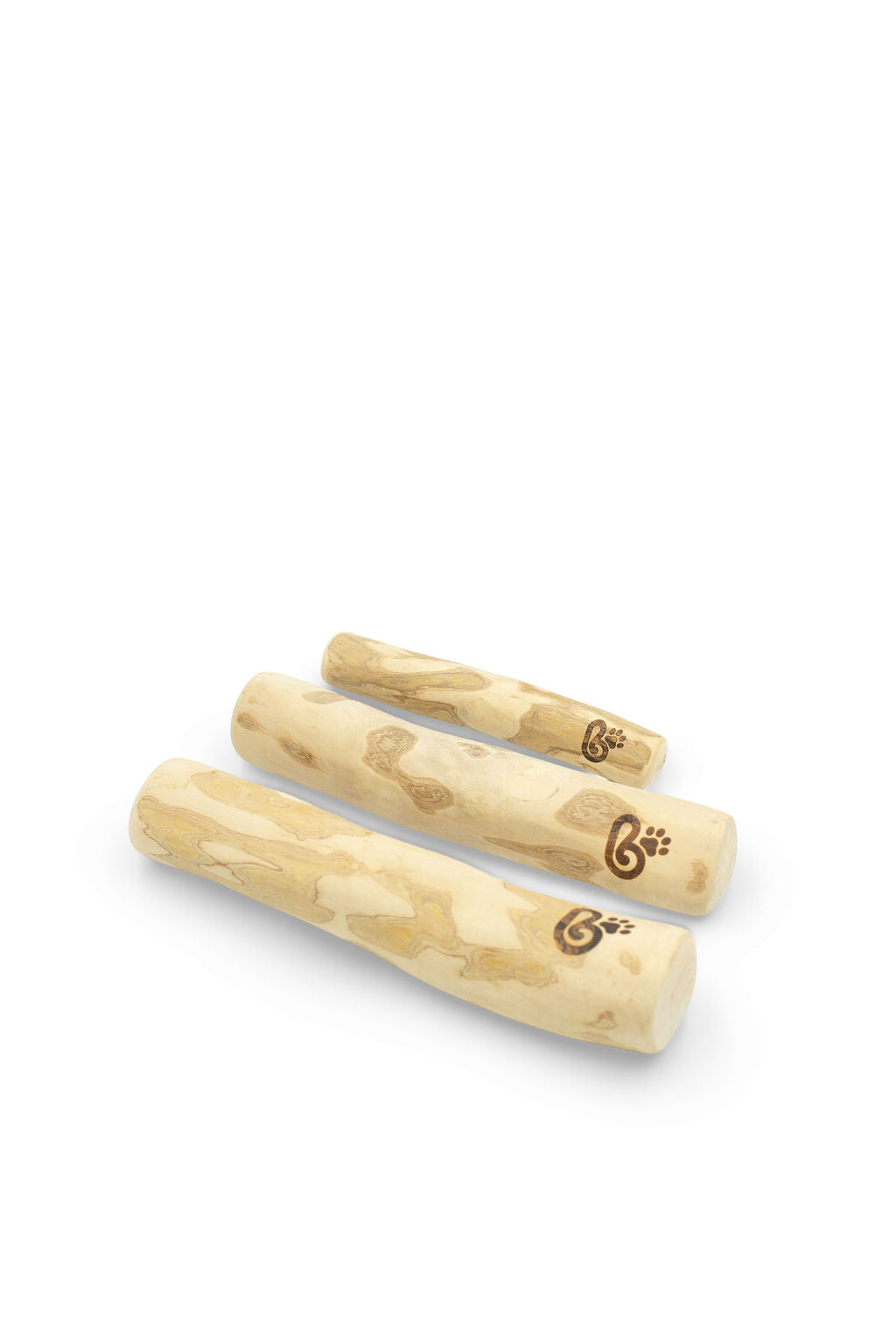 BudgetPaws Coffee Wood Chew Stick for Dogs shown on a clean background.