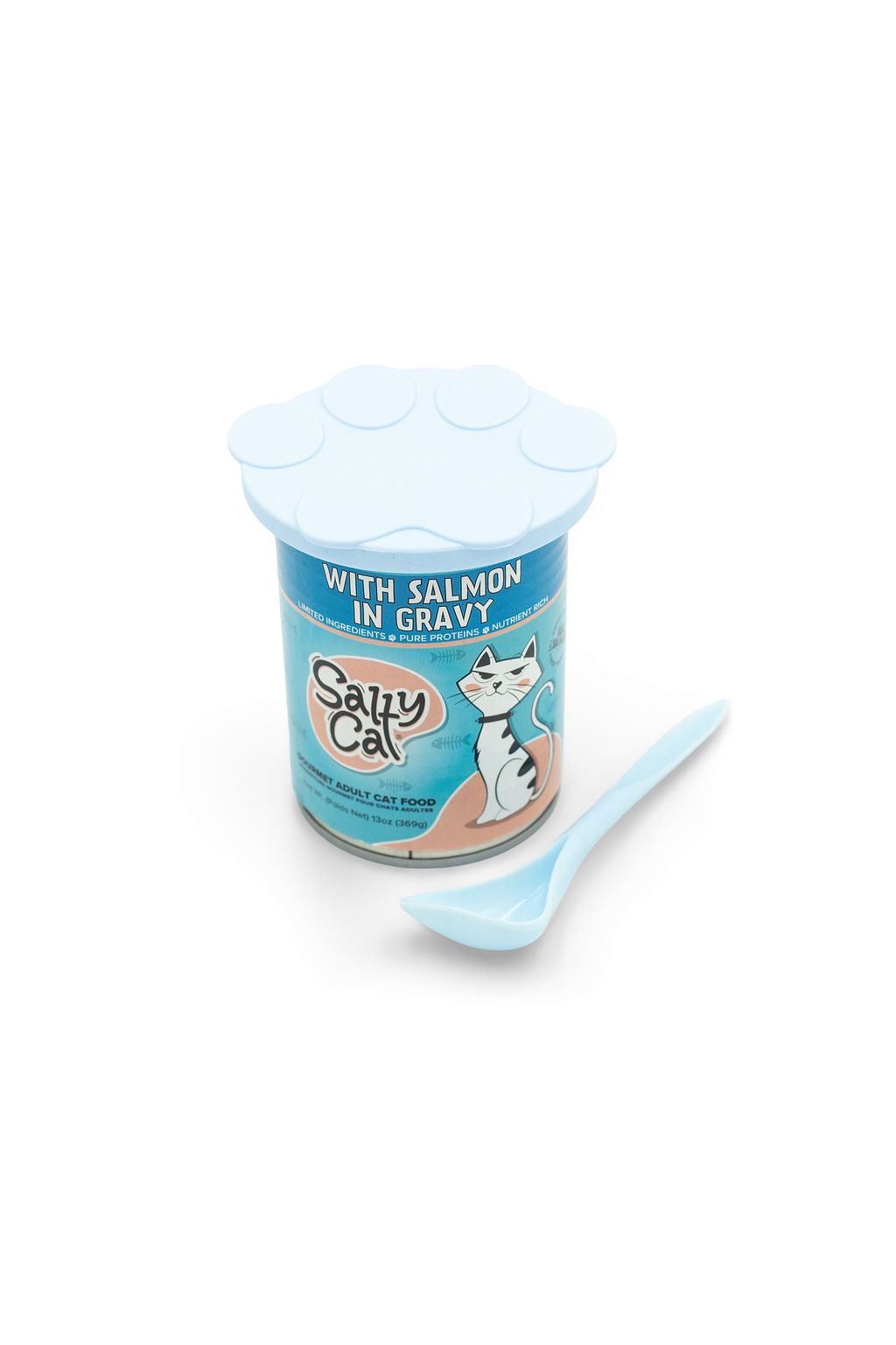 BudgetPaws Silicone Pet Food Can Cover + Spoon Set