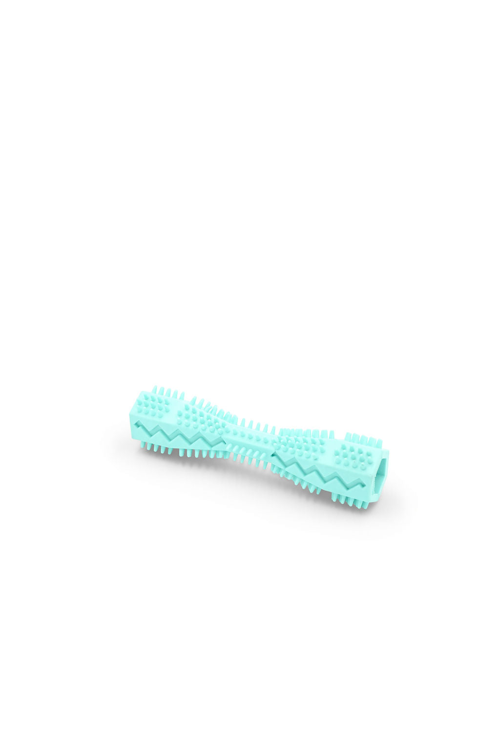 BudgetPaws Dog Toothbrush toy in Sky Breeze, photographed on a white background.