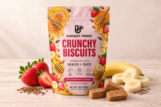 Crunchy Biscuits - Strawberry & Banana | Budget Paws