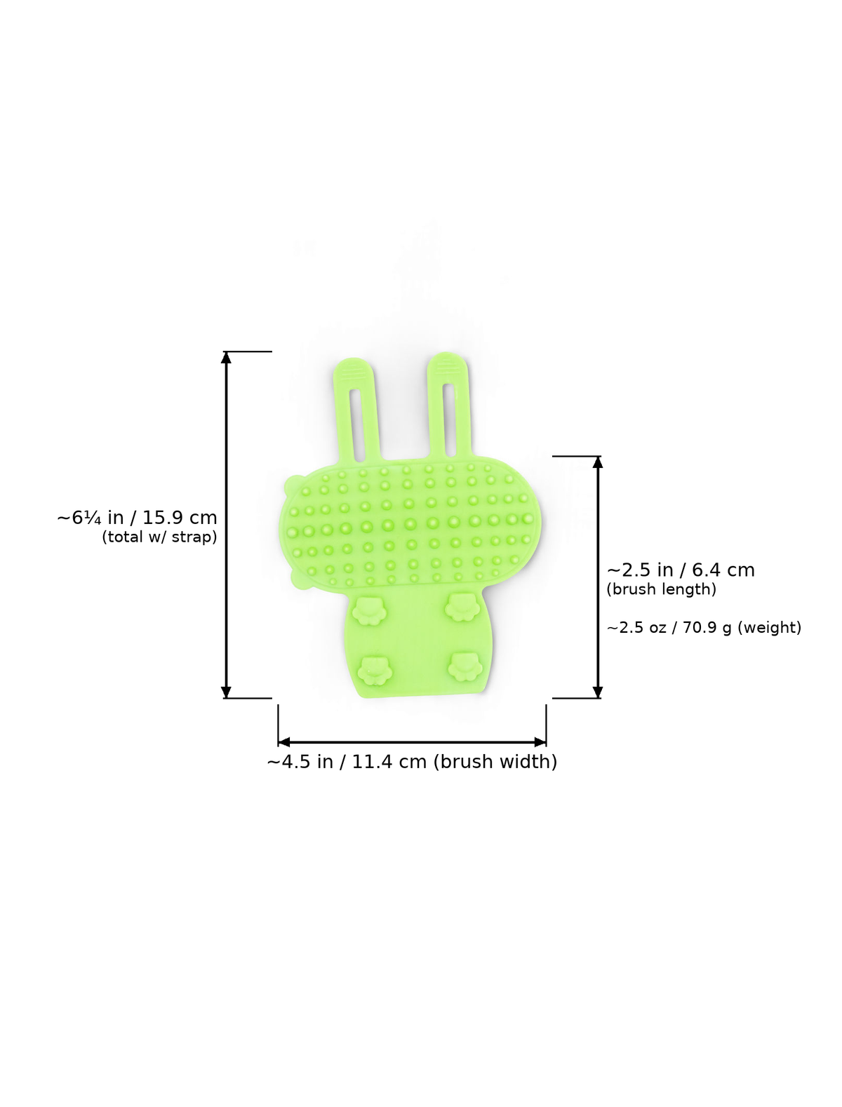 BudgetPaws Soft Silicone Table Leg Self-Grooming Cat Brush