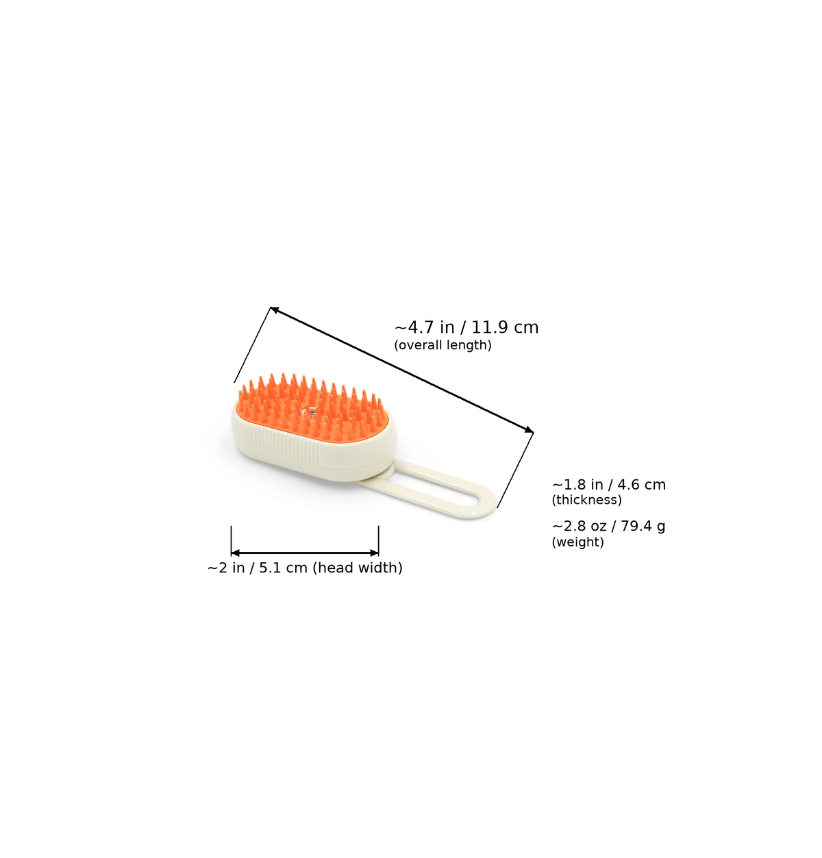 BudgetPaws Spray Grooming Brush for Cats