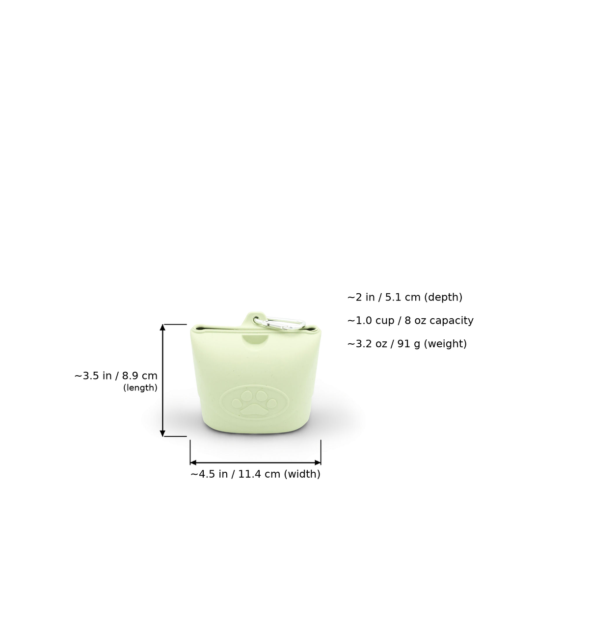 BudgetPaws Silicone Dog Treat Pouch