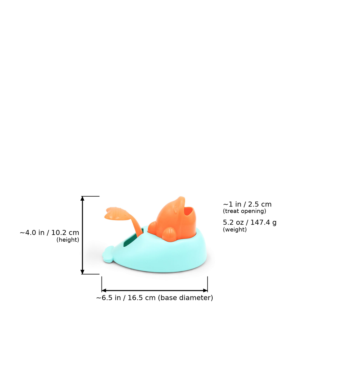 BudgetPaws Treat Dispensing Training Toy for Cats and Dogs